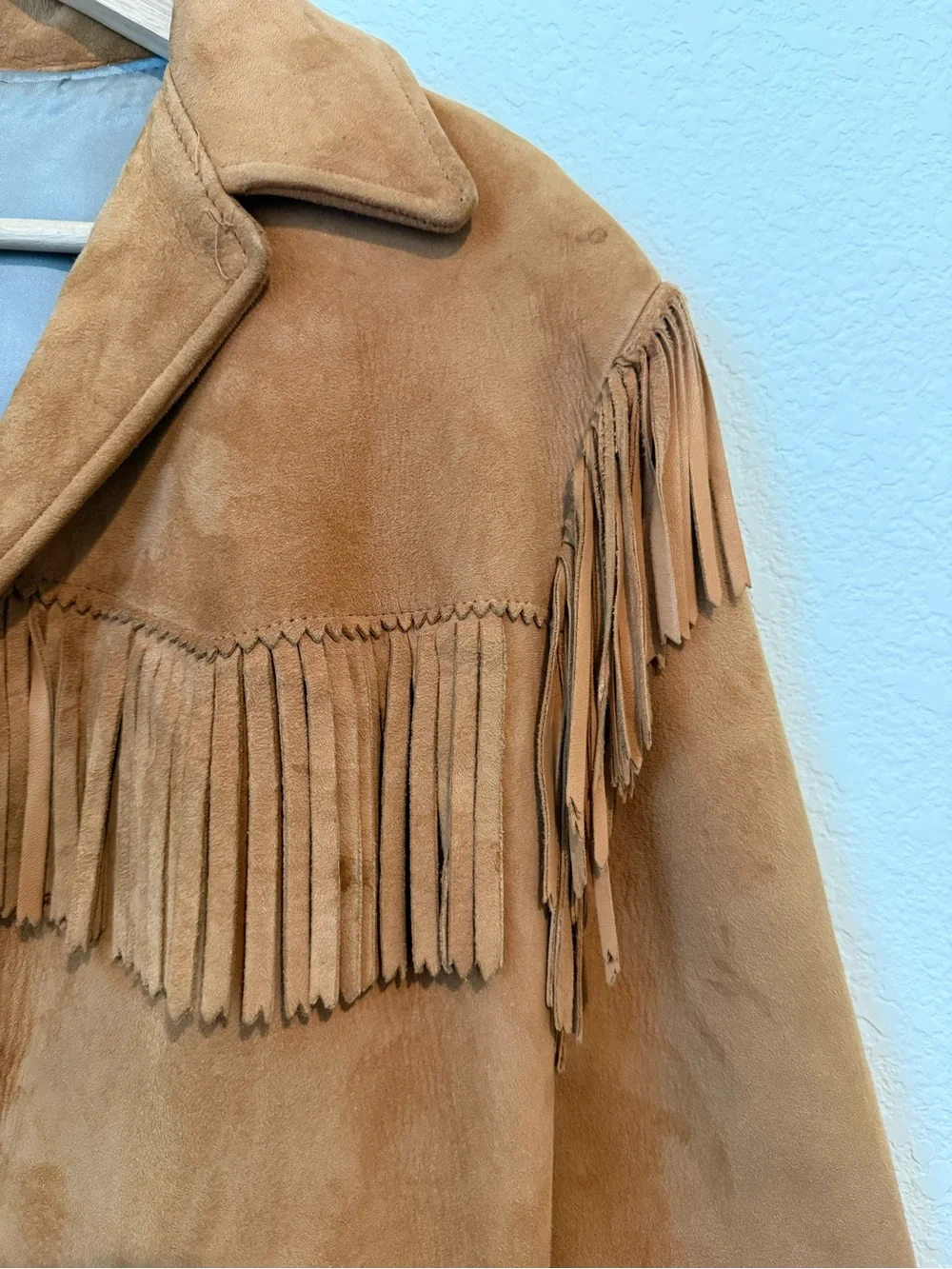 Vintage Fringe Suede Button-Up Jacket K Bar Z Ranchwear